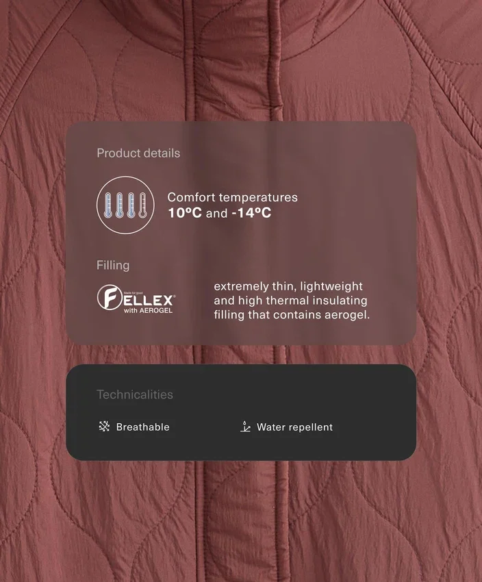 Αδιάβροχο μπουφάν με επένδυση Fellex® Aerogel Αδιάβροχο μπουφάν με επένδυση Fellex® Aerogel