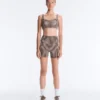 Comfortlux Hot Pants με ψηλή μέση και μήκος 10 cm σε καρό μοτίβο Comfortlux Hot Pants με ψηλή μέση και μήκος 10 cm σε καρό μοτίβο
