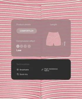 Comfortlux Παντελόνια με ψηλή μέση 5 εκ. και ρίγες