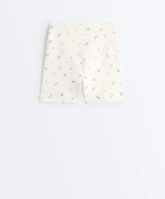 Evermove Παντελόνια ύψους 10 εκ. με floral print Evermove Παντελόνια ύψους 10 εκ. με floral print