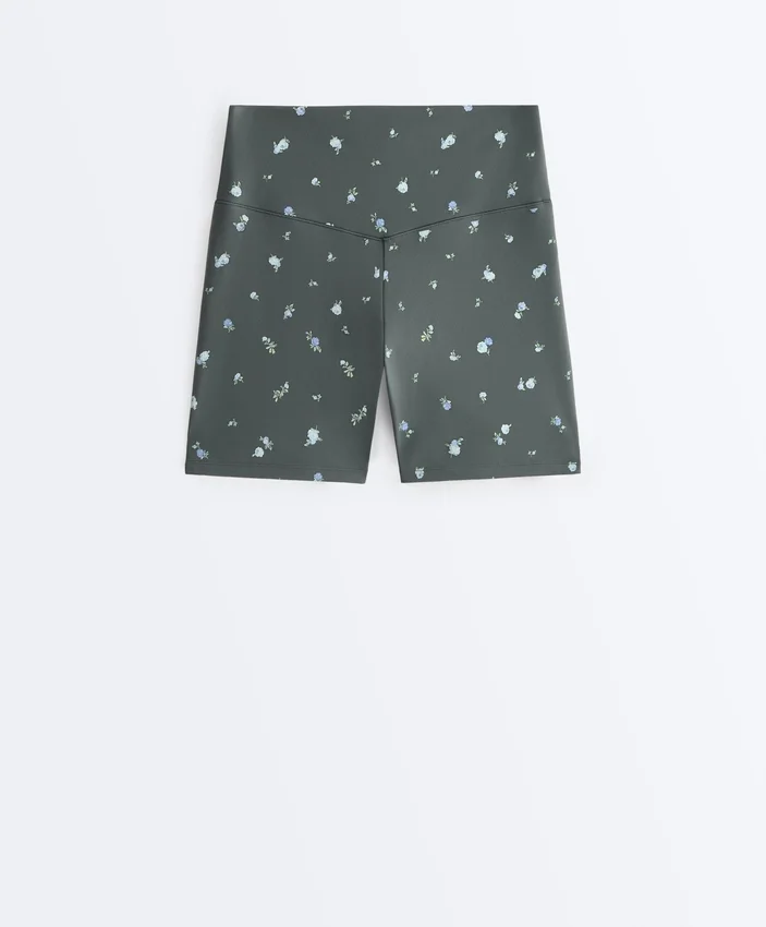Evermove Παντελόνια ύψους 10 εκ. με floral print Evermove Παντελόνια ύψους 10 εκ. με floral print