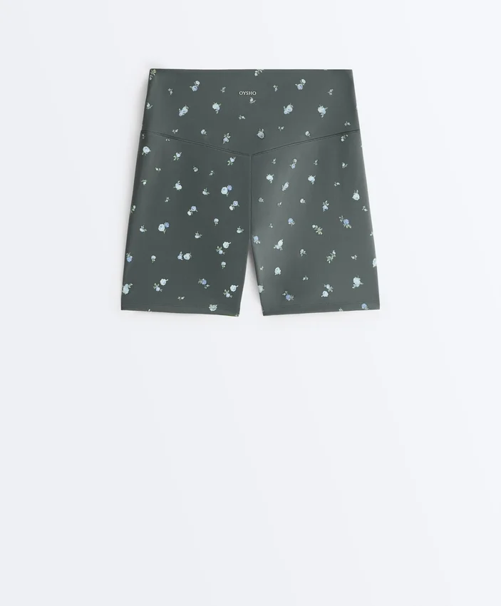 Evermove Παντελόνια ύψους 10 εκ. με floral print Evermove Παντελόνια ύψους 10 εκ. με floral print