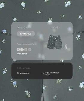 Evermove Παντελόνια ύψους 10 εκ. με floral print