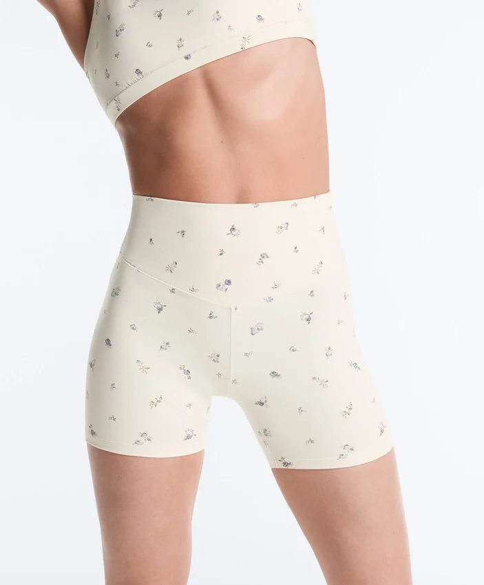 Evermove Παντελόνια ύψους 10 εκ. με floral print Evermove Παντελόνια ύψους 10 εκ. με floral print