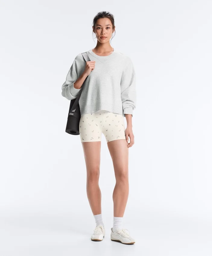 Evermove Παντελόνια ύψους 10 εκ. με floral print Evermove Παντελόνια ύψους 10 εκ. με floral print