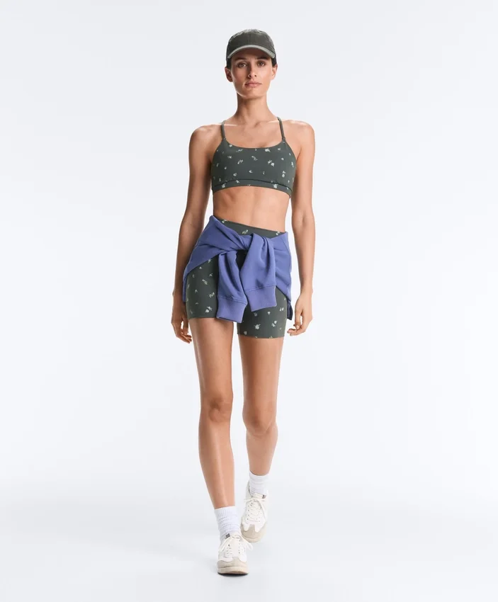 Evermove Παντελόνια ύψους 10 εκ. με floral print Evermove Παντελόνια ύψους 10 εκ. με floral print