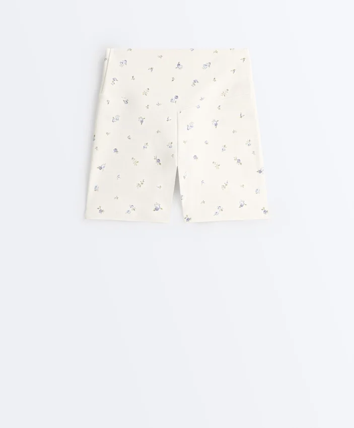 Evermove Παντελόνια ύψους 10 εκ. με floral print Evermove Παντελόνια ύψους 10 εκ. με floral print