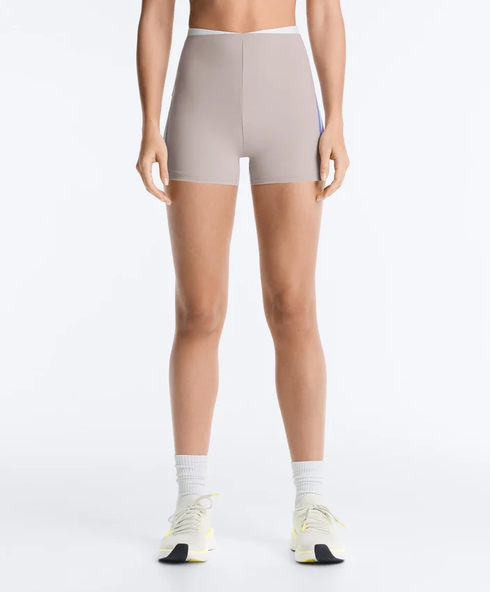 Hot Pants High-Rise Compressive 10Cm Contrast Hot Pants High-Rise Compressive 10Cm Contrast