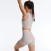 Hot Pants High-Rise Compressive 10Cm Contrast Hot Pants High-Rise Compressive 10Cm Contrast