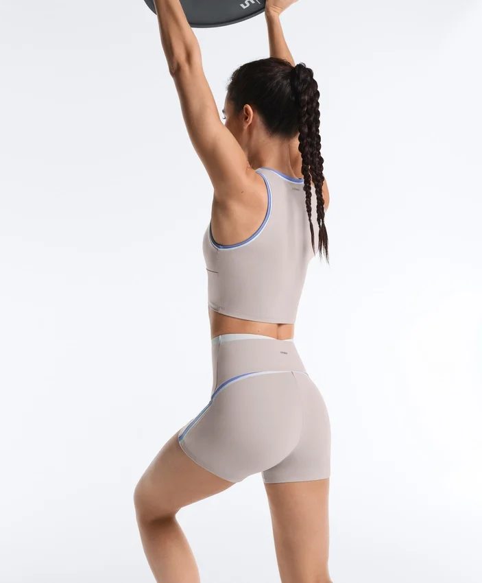 Hot Pants High-Rise Compressive 10Cm Contrast Hot Pants High-Rise Compressive 10Cm Contrast