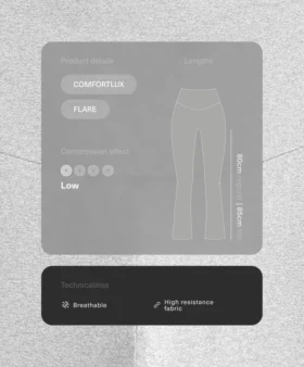 Παντελόνι Comfortlux με φαρδιά γραμμή και ψηλή μέση