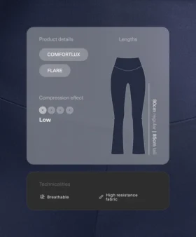 Παντελόνι Comfortlux με ψηλή μέση και φαρδιά πόδια