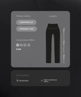 Παντελόνι Comfortlux με ψηλή μέση και ίσια γραμμή