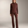 Παντελόνια bootcut χωρίς ραφές, με πολύ ψηλή μέση και εξαιρετικά ζεστό