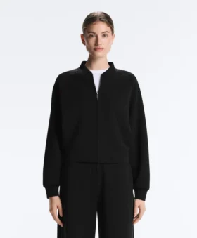 Ριγέ μπουφάν τύπου bomber με Modal Soft Touch υφή